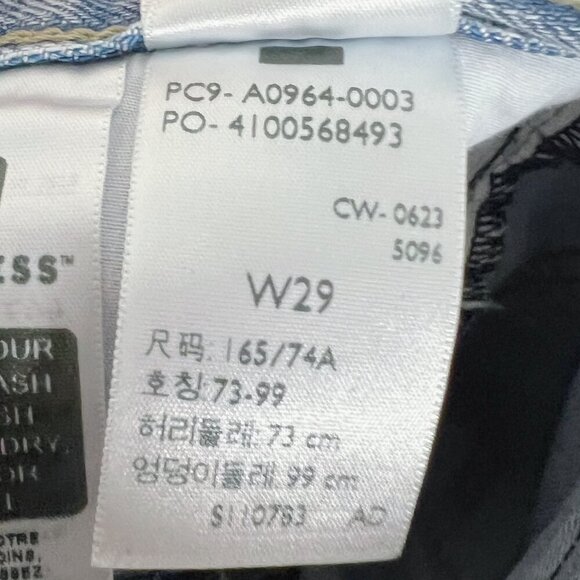 Levi's Low Pro Straight Leg Jeans Acid Wash Denim Women's Size 29 - Picture 6 of 7